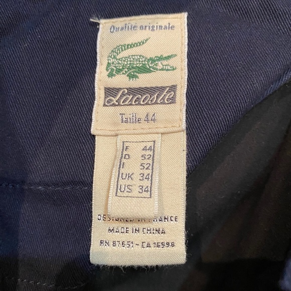 LACOSTE Men’s Black Chinos sz35 - Picture 7 of 9